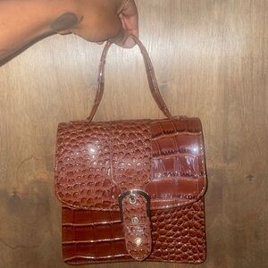 Pretty Little Thing Faux Croc leather Hand bag